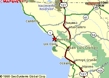 San Luis Obispo County Map